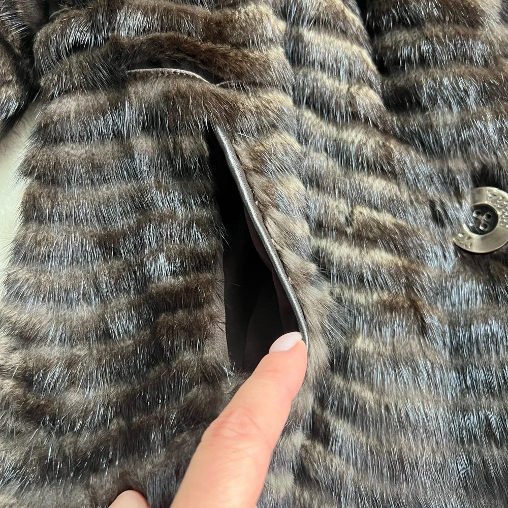 Beautiful genuine mink coat - IT size 44 - Picture 4 of 10
